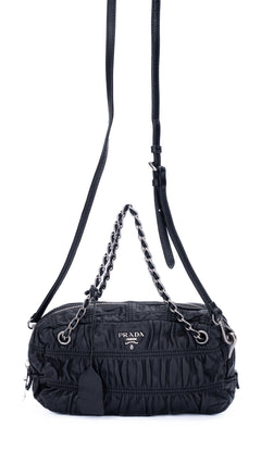 Prada Gaufre Shoulder Bag - Black