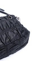 Prada Gaufre Shoulder Bag - Black
