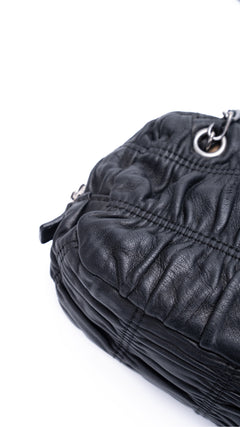 Prada Gaufre Shoulder Bag - Black