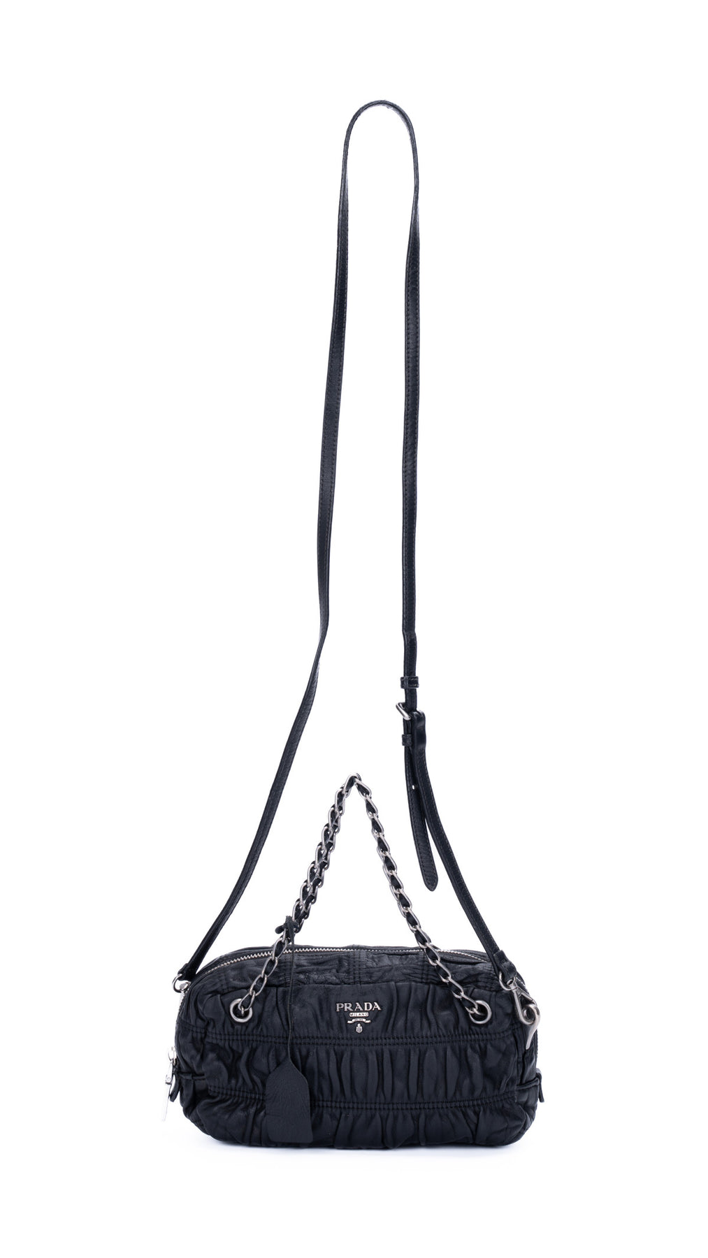 Prada Gaufre Shoulder Bag - Black