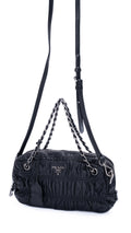 Prada Gaufre Shoulder Bag - Black