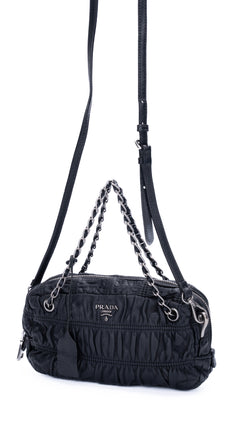 Prada Gaufre Shoulder Bag - Black