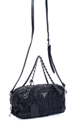 Prada Gaufre Shoulder Bag - Black