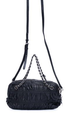 Prada Gaufre Shoulder Bag - Black