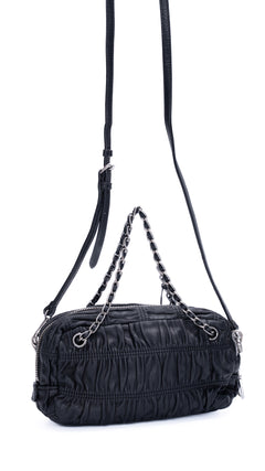 Prada Gaufre Shoulder Bag - Black