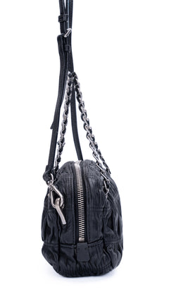 Prada Gaufre Shoulder Bag - Black