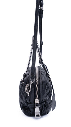 Prada Gaufre Shoulder Bag - Black