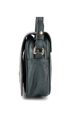 Prada Logo Crossbody Bag - Dark Green