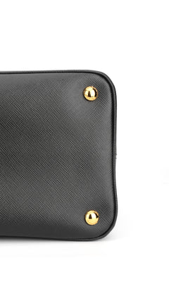 Prada Saffiano Lux Large Shoulder Bag - Black