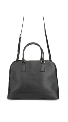 Prada Saffiano Lux Large Shoulder Bag - Black