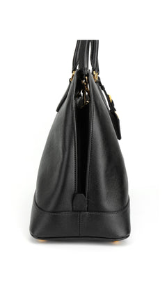 Prada Saffiano Lux Large Shoulder Bag - Black