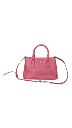 Prada Saffiano Lux Shoulder Bag Small - Pink