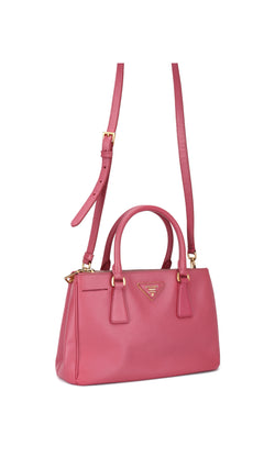 Prada Saffiano Lux Shoulder Bag Small - Pink