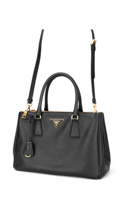 Prada Saffiano Lux Shoulder Bag Small - Black