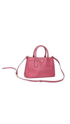 Prada Saffiano Lux Shoulder Bag Small - Pink