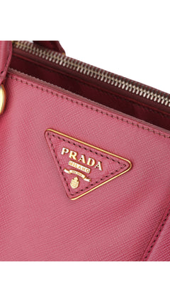 Prada Saffiano Lux Shoulder Bag Small - Pink