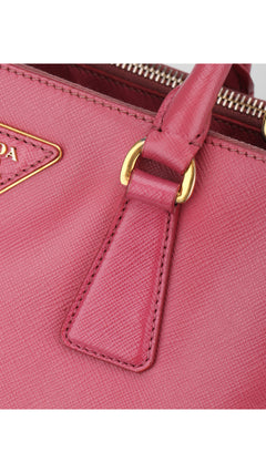 Prada Saffiano Lux Shoulder Bag Small - Pink