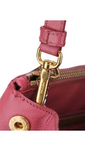 Prada Saffiano Lux Shoulder Bag Small - Pink