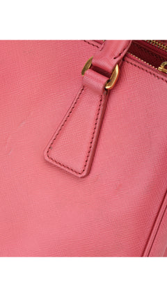 Prada Saffiano Lux Shoulder Bag Small - Pink