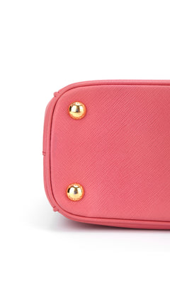 Prada Saffiano Lux Shoulder Bag Small - Pink