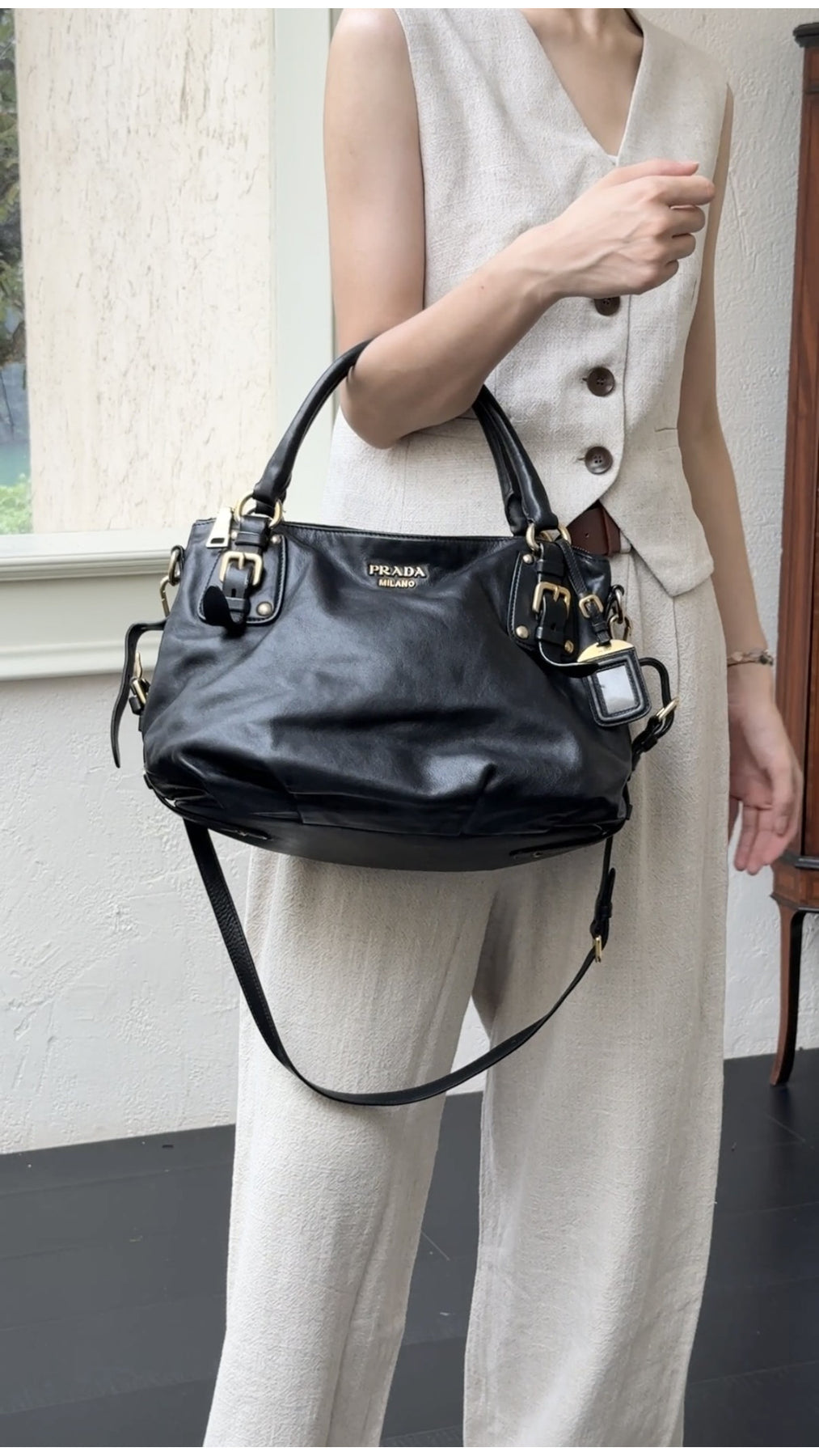 Prada Shoulder Bag - Black