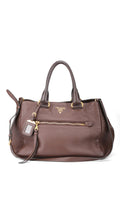 Prada Vitello Daino Tote Bag 2 - Brown