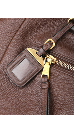 Prada Vitello Daino Tote Bag 2 - Brown