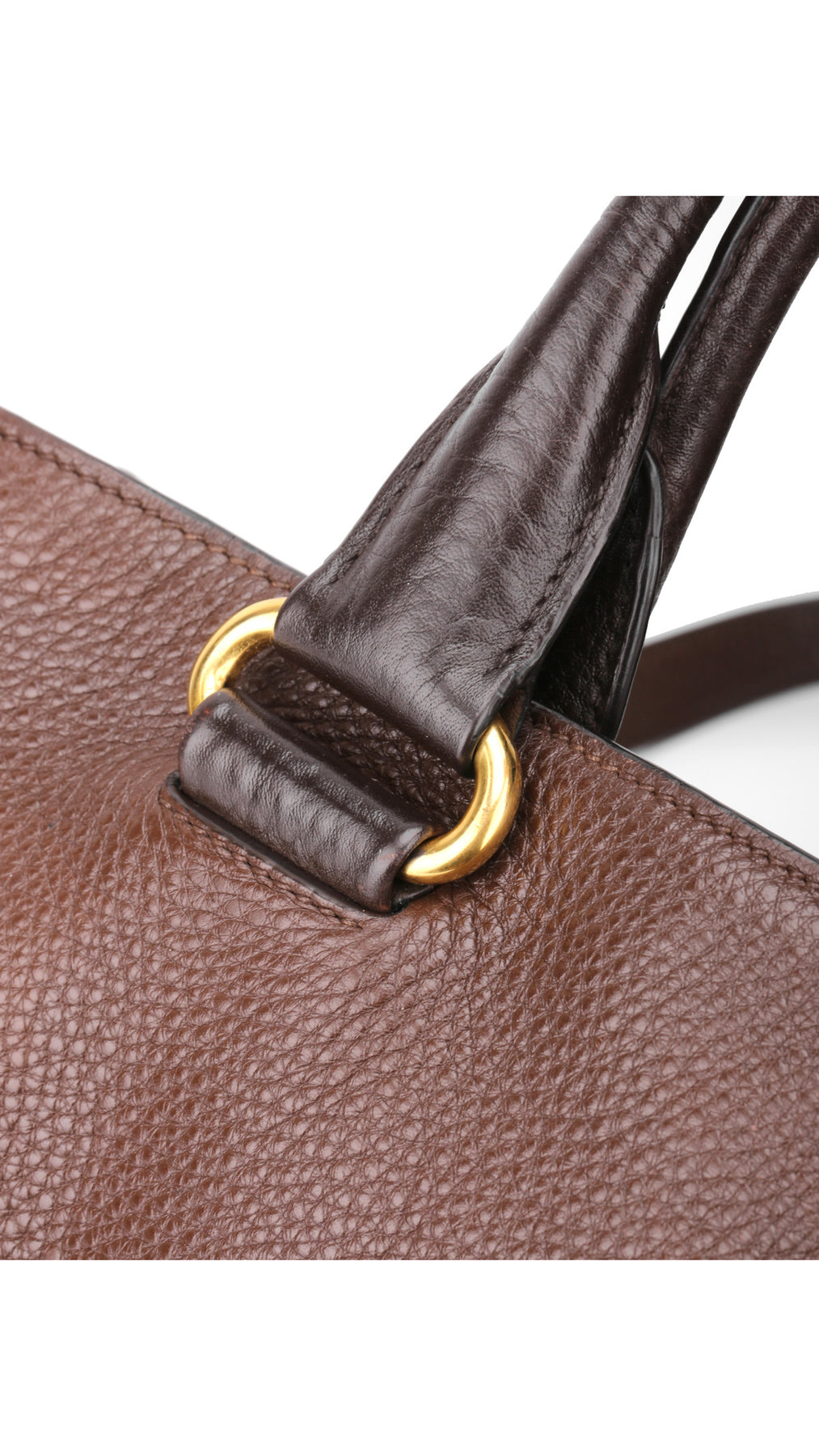Prada Vitello Daino Tote Bag 2 - Brown