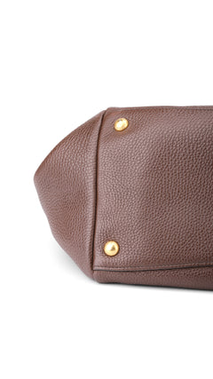 Prada Vitello Daino Tote Bag 2 - Brown