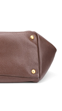 Prada Vitello Daino Tote Bag 2 - Brown