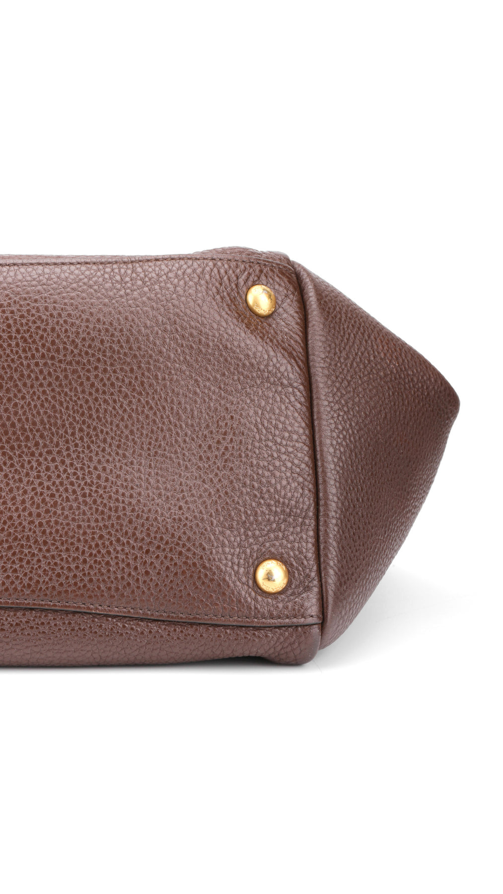 Prada Vitello Daino Tote Bag 2 - Brown