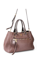 Prada Vitello Daino Tote Bag 2 - Brown