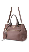 Prada Vitello Daino Tote Bag 2 - Brown
