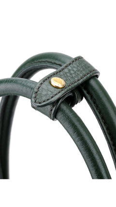 Prada Vitello Daino Tote Shoulder Bag - Green