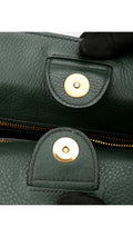 Prada Vitello Daino Tote Shoulder Bag - Green