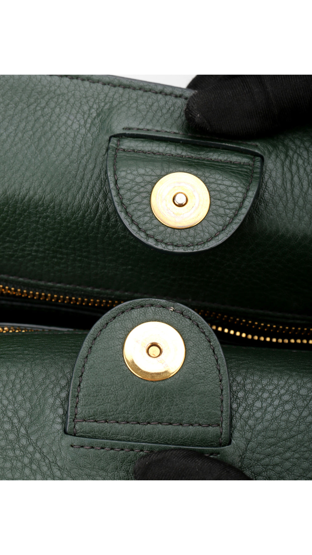 Prada Vitello Daino Tote Shoulder Bag - Green