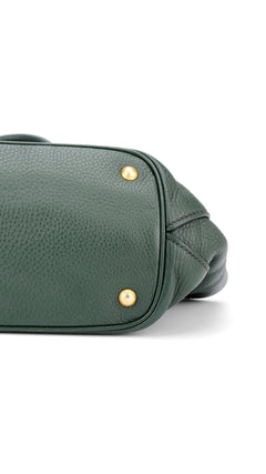 Prada Vitello Daino Tote Shoulder Bag - Green