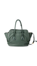 Prada Vitello Daino Tote Shoulder Bag - Green