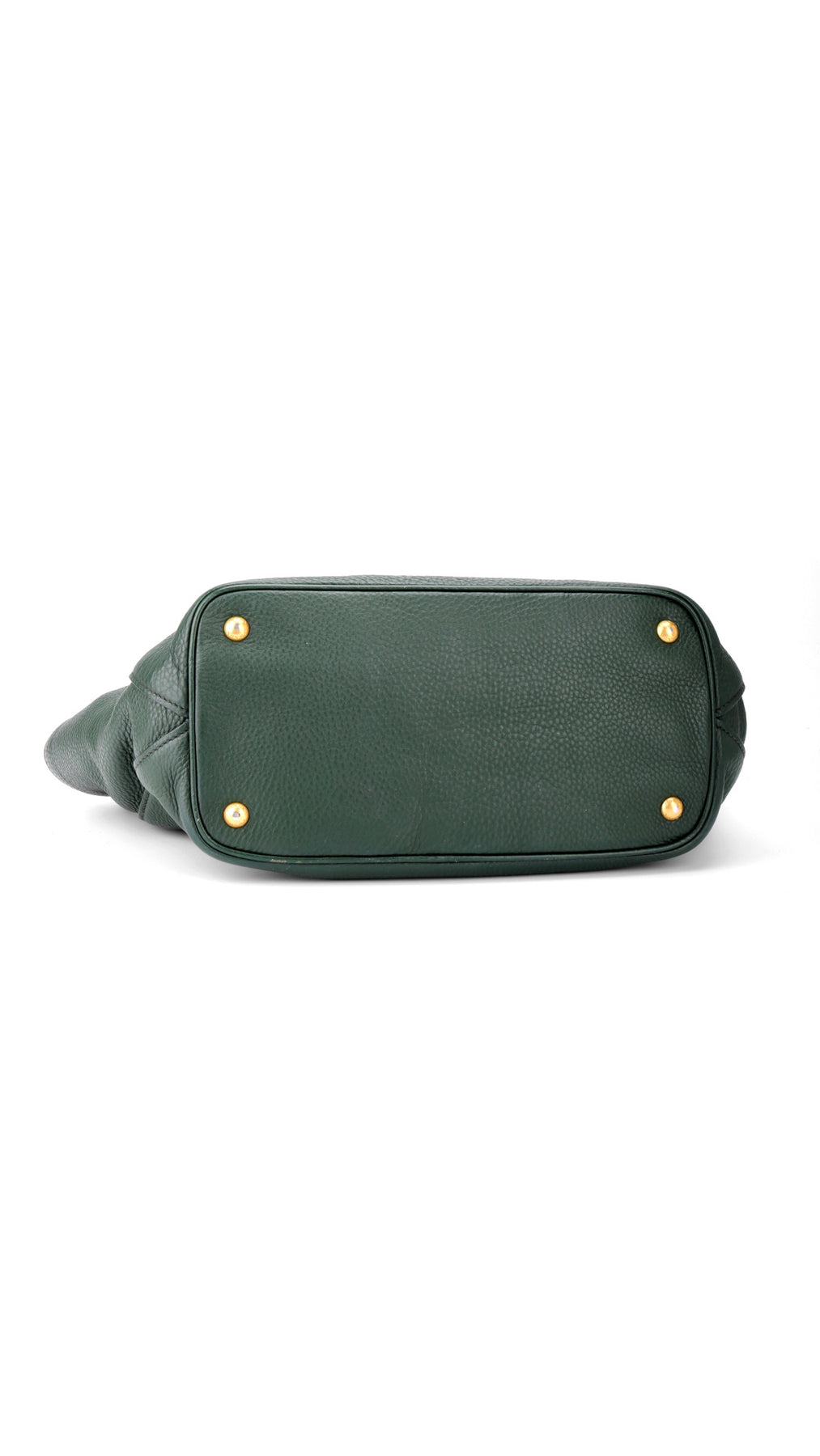 Prada Vitello Daino Tote Shoulder Bag - Green
