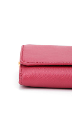 Prada Wallet Saffiano - Pink