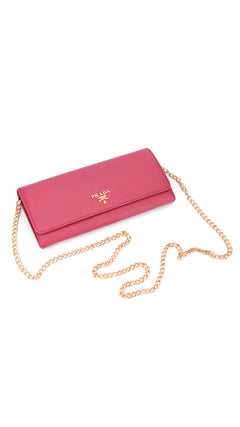 Prada Wallet Saffiano - Pink