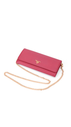 Prada Wallet Saffiano - Pink