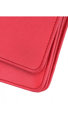 Prada Wallet On Chain Crossbody Bag - Coral Rose