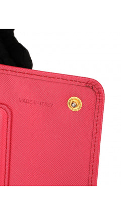 Prada Wallet On Chain Crossbody Bag - Coral Rose