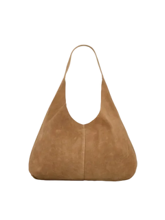 Suede Siena Bag - Almond Brown