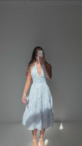 Hennie Midi Dress - Blue