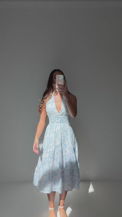 Hennie Midi Dress - Blue