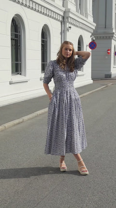 Fabienne Dress - Empire Blue