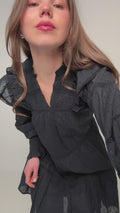 Ellie Dobby Dress - Navy