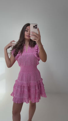 Fryd Paisley Dress - Light Pink